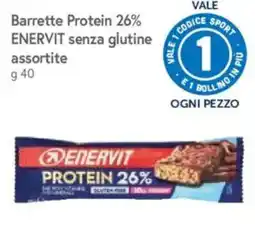 Galassia Barrette Protein 26% ENERVIT senza glutine assortite offerta