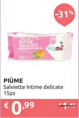 Ipersoap Piùme salvetette intime delicate offerta