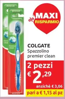 Ipersoap Colgate spazzolino premier clean offerta
