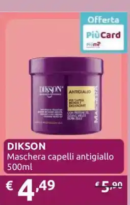 Ipersoap Dikson maschera capelli antigiallo offerta