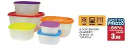 Happy Casa 6 contenitori quadrati offerta