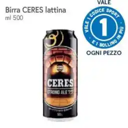 Galassia Birra CERES lattina offerta