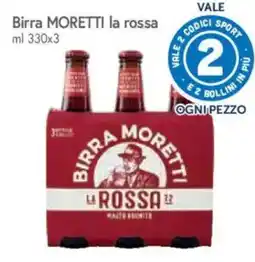 Galassia Birra Moretti la rossa offerta