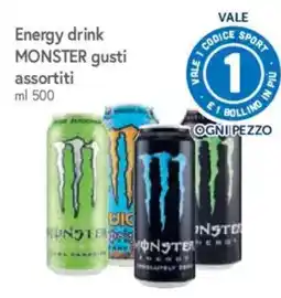 Galassia Energy drink MONSTER gusti assortiti offerta