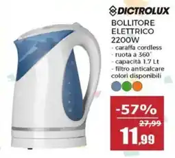 Happy Casa Dictrolux bollitore elettrico offerta
