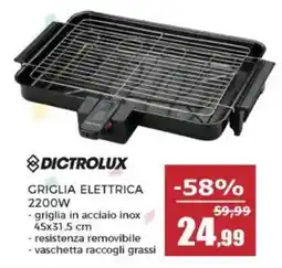 Happy Casa Griglia elettrica Dictrolux offerta
