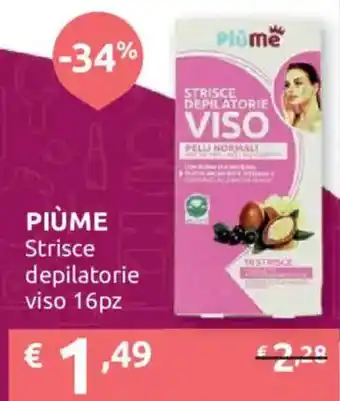 Piùme Strisce depilatorie viso