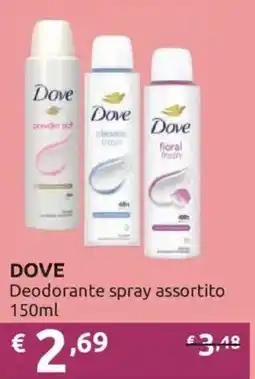 Ipersoap Dove Deodorante spray assortito offerta