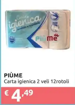 Ipersoap Carta igienica Piùme offerta
