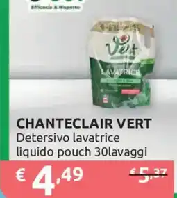 Ipersoap Chanteclair Vert Detersivo lavatrice liquido pouch offerta