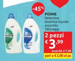 Ipersoap Piùme Detersivo lavatrice liquido assortito offerta