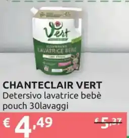 Ipersoap Chanteclair Vert Detersivo lavatrice bebè offerta