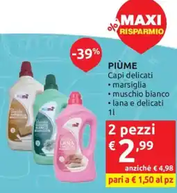 Ipersoap Piùme Capi delicati offerta
