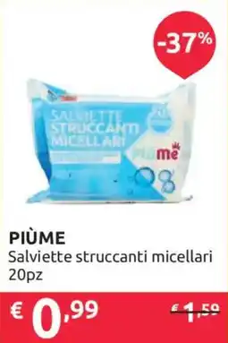 Ipersoap Piùme Salviette struccanti micellari offerta