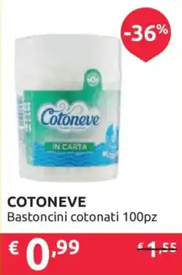 Ipersoap Cotoneve Bastoncini cotonati offerta