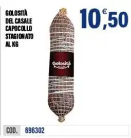 Adhoc Golosità del Casale capocollo stagionato offerta