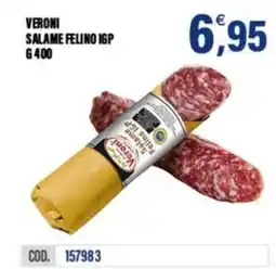 Adhoc Veroni salame felino igp offerta