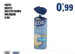 Adhoc Scotti risette gallette di riso biologiche offerta