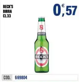 Adhoc Beck's birra offerta