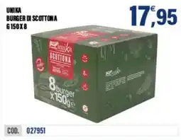 Adhoc Unika burger di scottona offerta