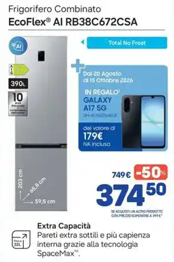 FreeShop Frigorifero Combinato EcoFlex® AI RB38C672CSA offerta