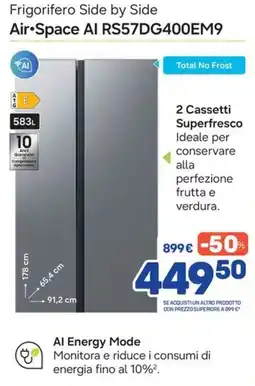 FreeShop Frigorifero Side by Side Air•Space AI offerta