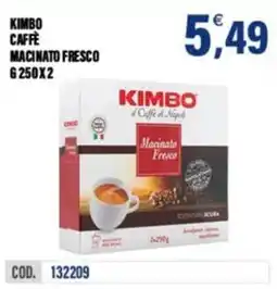 Adhoc Kimbo caffè macinato fresco offerta