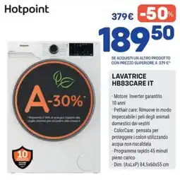 FreeShop Lavatrice Hotpoint HB83CARE IT offerta