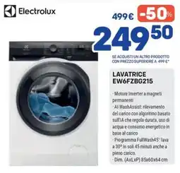 FreeShop Electrolux Lavatrice EW6FZBG215 offerta
