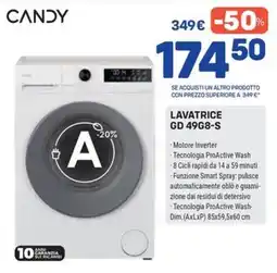 FreeShop Lavatrice Candy GD 49G8-S offerta