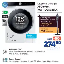 FreeShop Lavatrice Ai-Control offerta