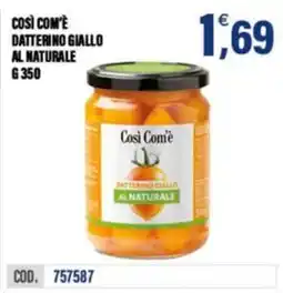 Adhoc Così Com'è datterino giallo al naturale offerta