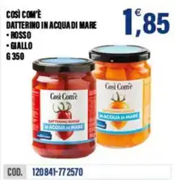 Adhoc Così Com'è datterino in acqua di mare offerta