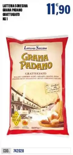 Adhoc Latteria Soresina Grana Padano Grattugiato offerta