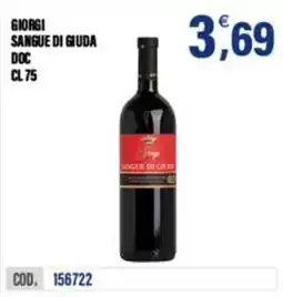 Adhoc Giorgi Sangue di Giuda DOC offerta