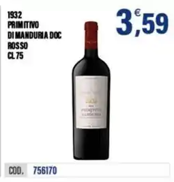 Adhoc 1932 Primitivo di Manduria DOC Rosso offerta