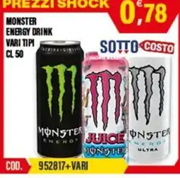 Adhoc Monster energy drink offerta