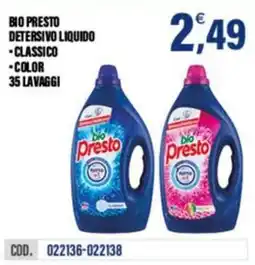 Adhoc Bio Presto Detersivo Liquido offerta
