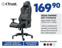 FreeShop GXTrust. Sedia Gaming GXT-714 Ruya offerta