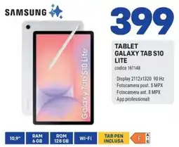 FreeShop Samsung Tablet Galaxy Tab S10 Lite offerta