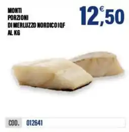 Adhoc Monti porzioni di merluzzo nordico IQF offerta