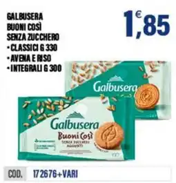 Adhoc Galbusera Buoni Così senza zucchero offerta