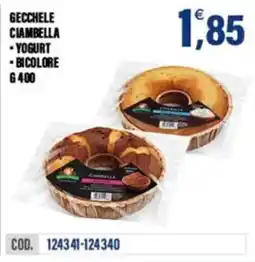 Adhoc Gecchele ciambella yogurt bicolore offerta