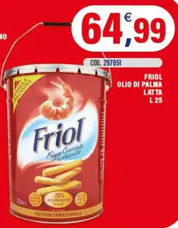 Adhoc Friol Olio di Palma Latte offerta