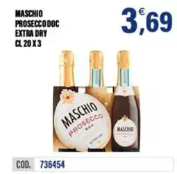 Adhoc Maschio Prosecco DOC Extra Dry offerta