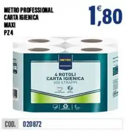 Adhoc Metro Professional carta igienica maxi offerta