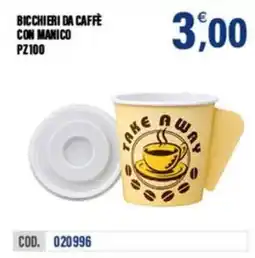 Adhoc Bicchieri da caffè con manico offerta