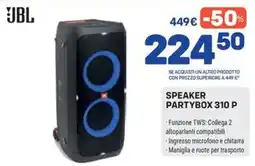 FreeShop JBL Speaker Partybox 310 P offerta