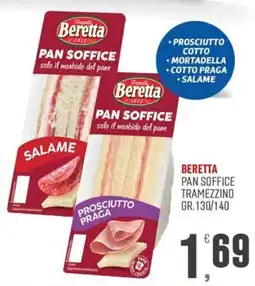 Maxipiù Beretta pan soffice tramezzino offerta