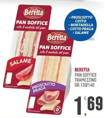 Maxipiù Beretta pan soffice tramezzino offerta